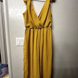 Elegant Mustard Yellow Jumpsuit